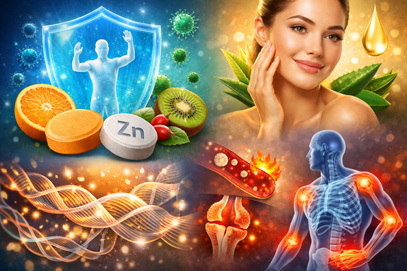 Role and Benefit of Vitamin C and Zinc Tablets in the Human Body