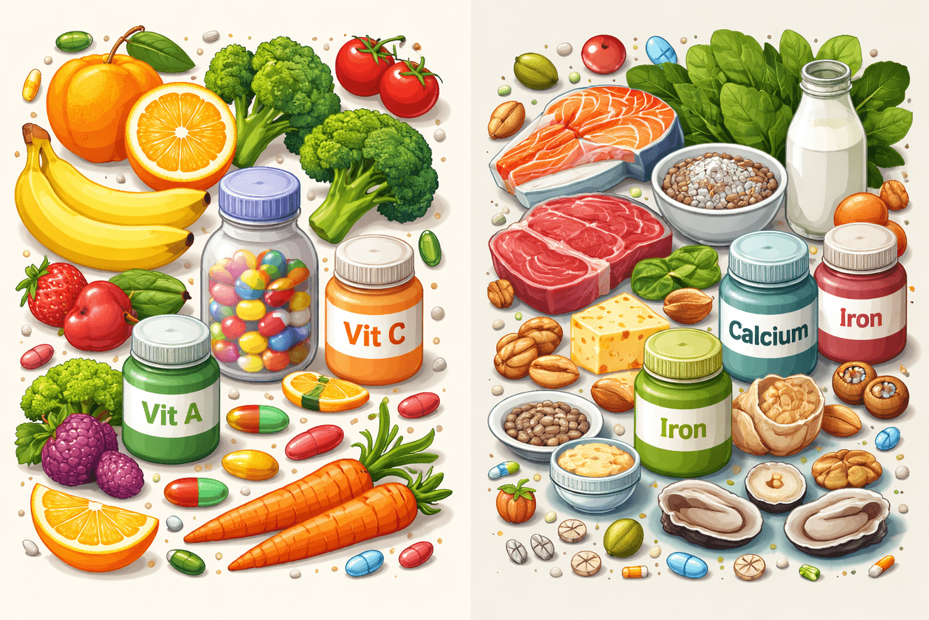 Vitamin vs Mineral: Understand the Difference Between Vitamins and Minerals